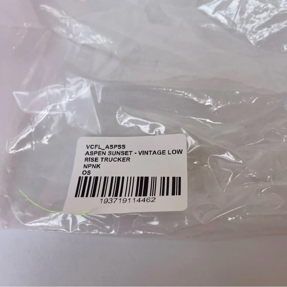 NWT Aviator Nation Pink Trucker Hat Aspen Sunset Rainbow embroidered patch - Picture 4 of 16